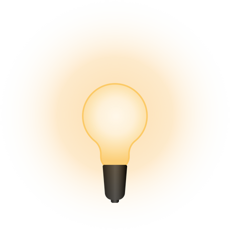 Glowing Light Bulb